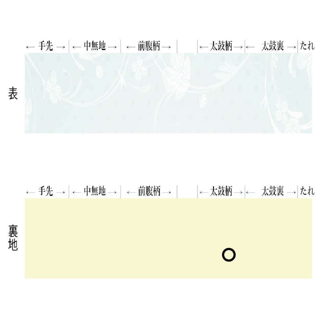 名古屋帯 正絹 Aランク 名古屋仕立て 淡黄檗色(うすきはだいろ) 作家物 塩瀬 しつけ付き 帯丈365cm ポイント柄 カジュアル 黄系 1124012593323
