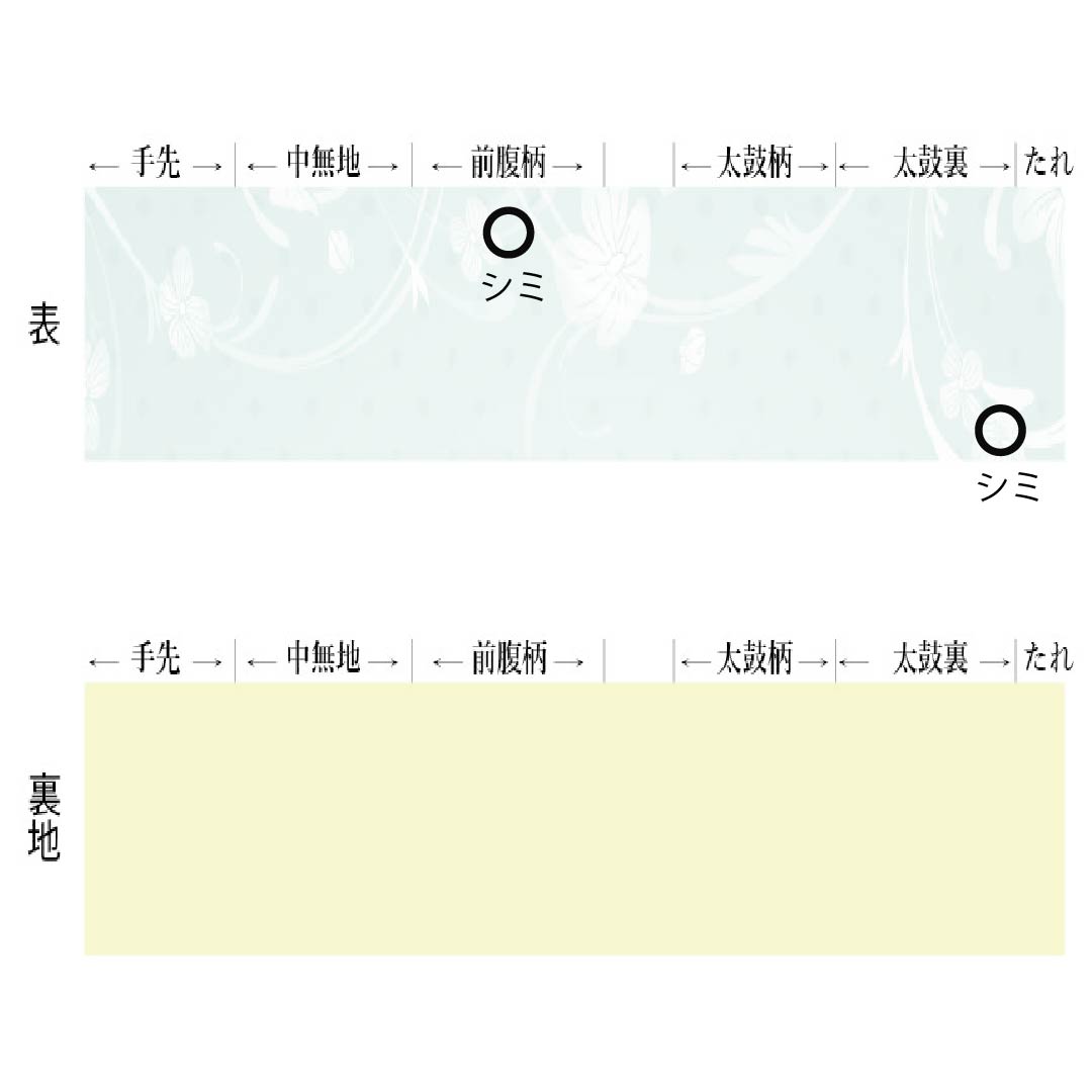名古屋帯 正絹 Aランク 松葉仕立て 淡紫色(たんししょく) 夏帯 幾何学模様 帯丈366cm 六通 カジュアル 紫系 1124012893320
