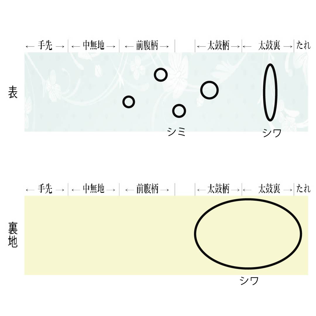 名古屋帯 正絹 Aランク 名古屋仕立て 銀白色(ぎんぱくしょく) 抽象柄 帯丈350cm 六通 セミフォーマル グレー系 1124012443322