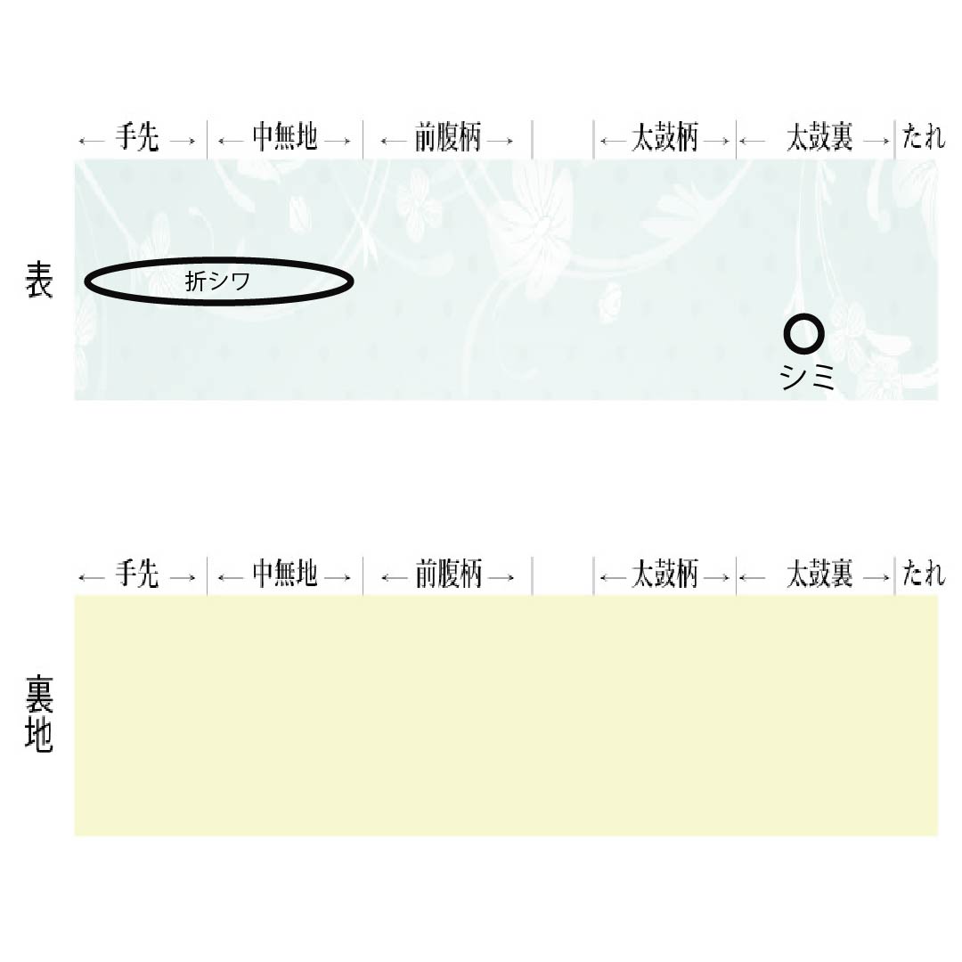 Nagoya Obi Silk A Rank Nagoya Tailored Milky White Kyo-Bingata Classic Pattern Diamond Obi Length 360cm Full Pattern Casual White Tone 1124011613311