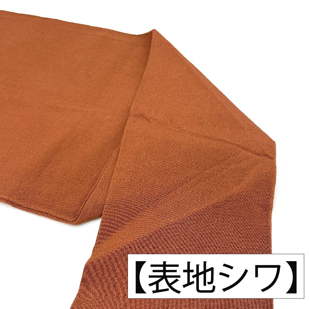 Nagoya Obi, Pure Silk, Rank A, Ebi-cha (Dark Reddish Brown), Kyo-Bingata, Plant-Dyed, Classic Pattern, Obi Length 368cm, Partial Pattern, Casual, Brown Tones, 1124011153314, Nagoya Tailored