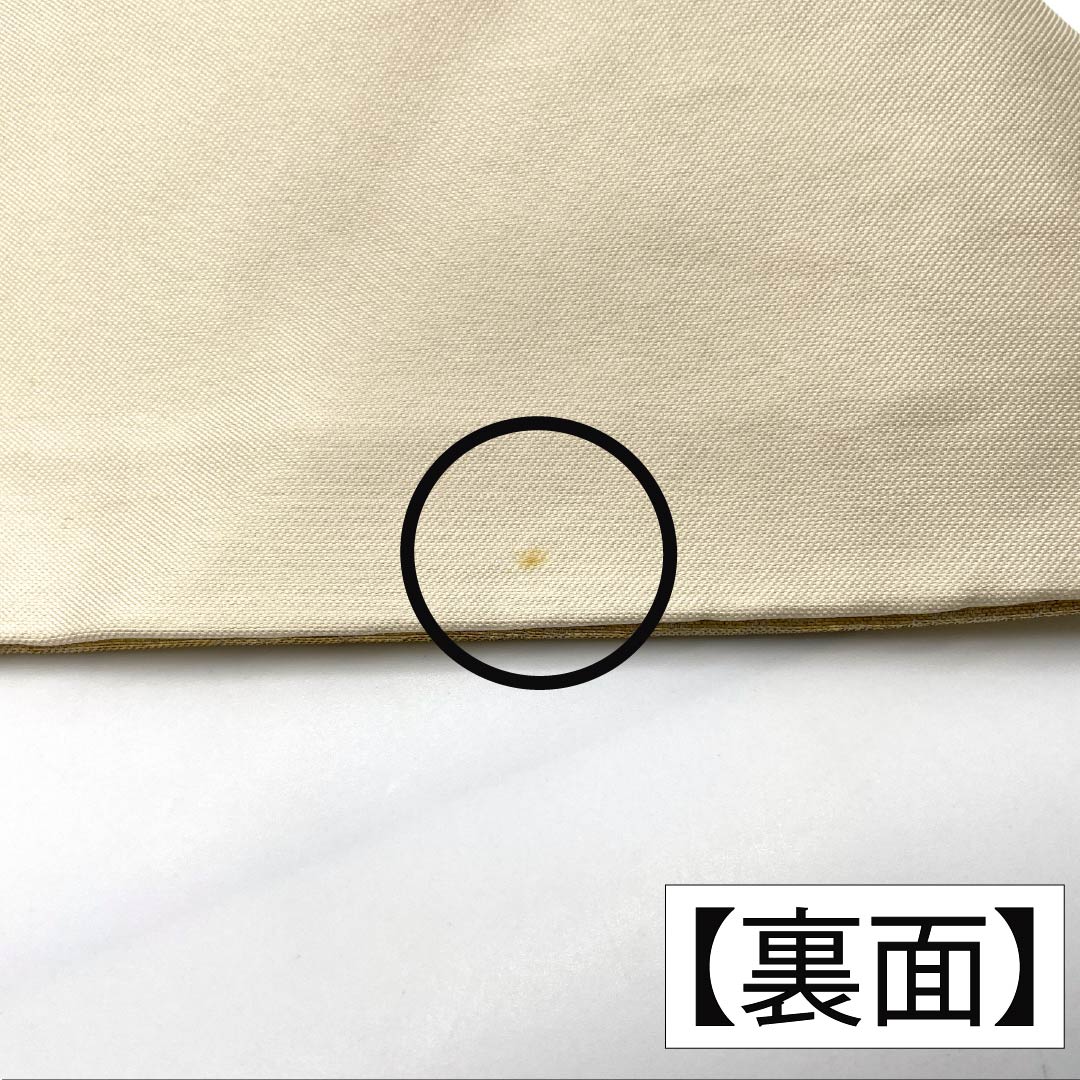 名古屋帯 正絹 Aランク 名古屋仕立て 金色(きんいろ) 古典柄 紐 ライン 帯丈355cm ポイント柄 セミフォーマル 金系 1124012723321