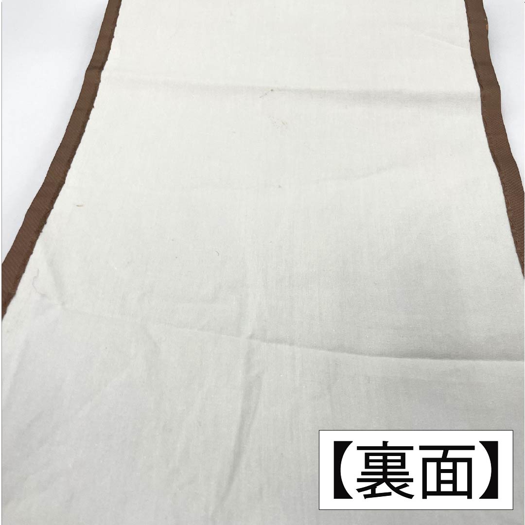 Nagoya obi, genuine silk, A rank, fawn color, classic pattern, obi length 360cm, rokutsu, semi-formal, brown, 1124011243314, open-ended tailoring