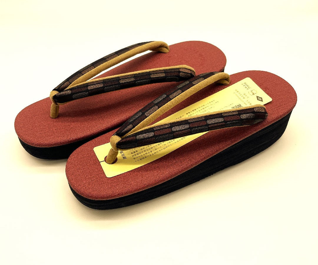 (Brand new, unused) Karen Blosso Cafe Sandals, Size L, Red, NEW Rank, 1122000911412