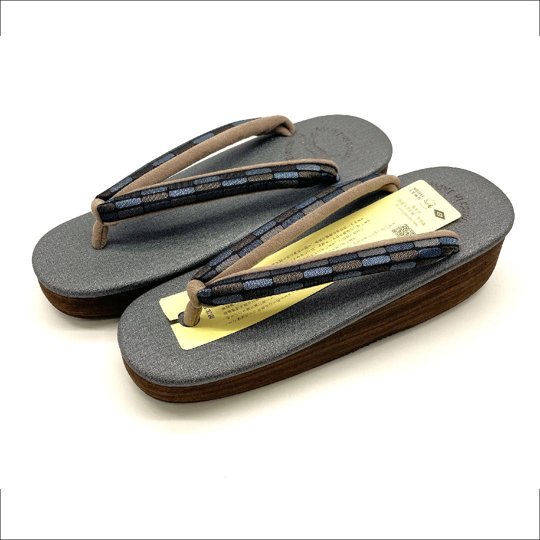 (新品未使用品)カレンブロッソ カフェ草履 Lサイズ グレー系 NEWランク 1122000901422