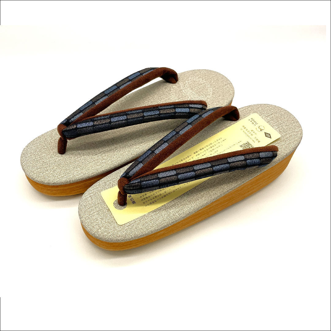 (新品未使用品)カレンブロッソ カフェ草履 Mサイズ グレー系 NEWランク 1122000501322