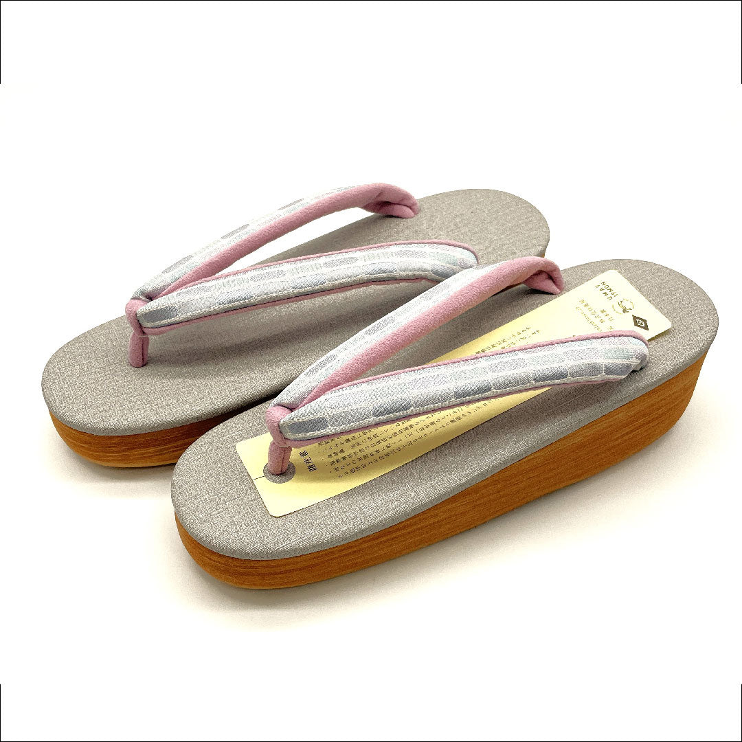 (新品未使用品)カレンブロッソ カフェ草履 Mサイズ グレー系 NEWランク 1122000631322