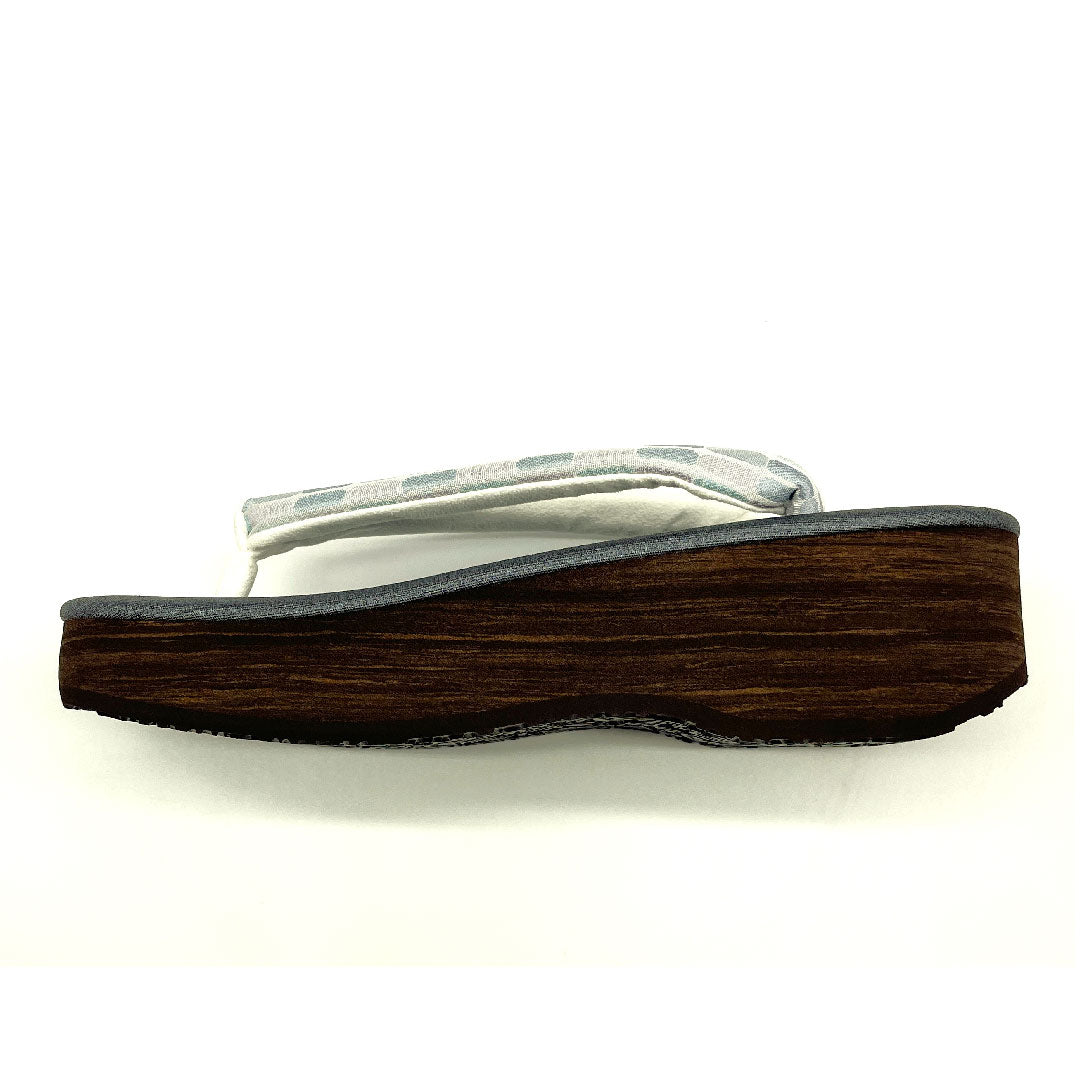 (Brand new, unused) Karen Blosso Cafe Sandals, Size L, Gray, NEW Rank, 1122000381422