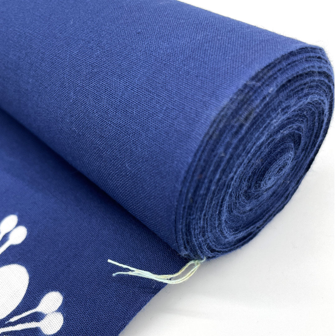 Yukata Chikusen Fabric Plum Cotton A Rank Single Layer Navy Blue 1118000443118