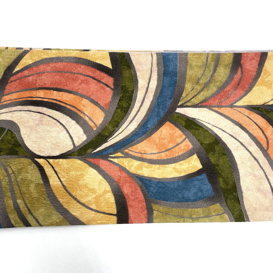 Fukuro Obi, Abstract Pattern, Colorful, Length 431cm, Pure Silk, S Rank, Full Length, Casual, Gray, 1123001722322