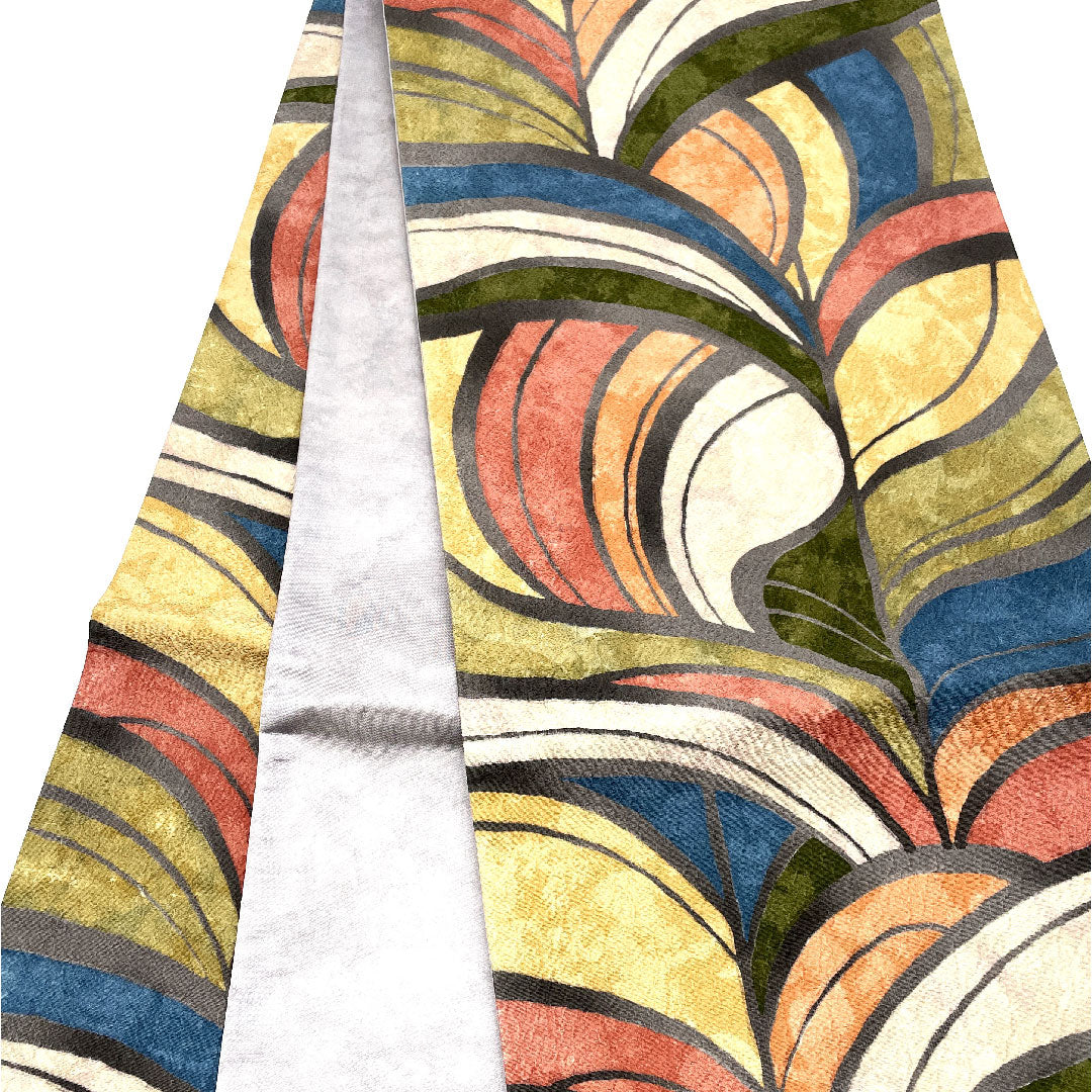 Fukuro Obi, Abstract Pattern, Colorful, Length 431cm, Pure Silk, S Rank, Full Length, Casual, Gray, 1123001722322