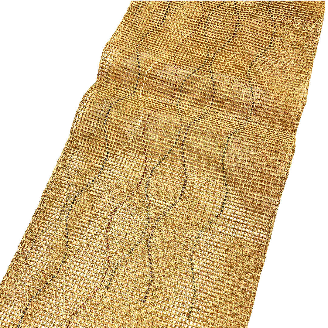 Nagoya obi, ro, tachiwaku pattern, obi length 368cm, pure silk, S rank, six-pass, casual, brown, 1124000562314, Nagoya style