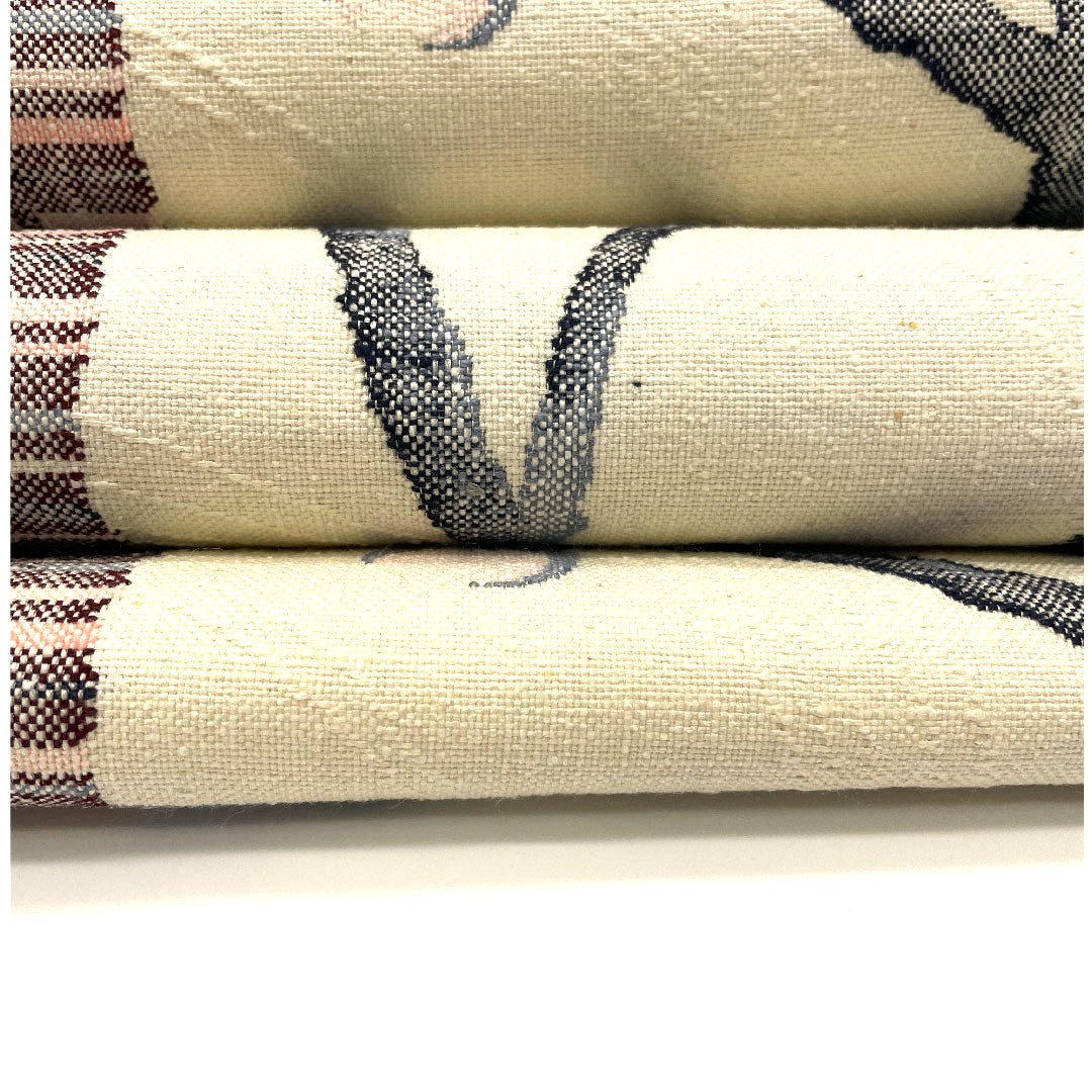 Nagoya obi, silk pongee, branch bud pattern, obi length 359cm, pure silk, S rank, six-pass, casual, cream color, 1124000272315, pine needle style