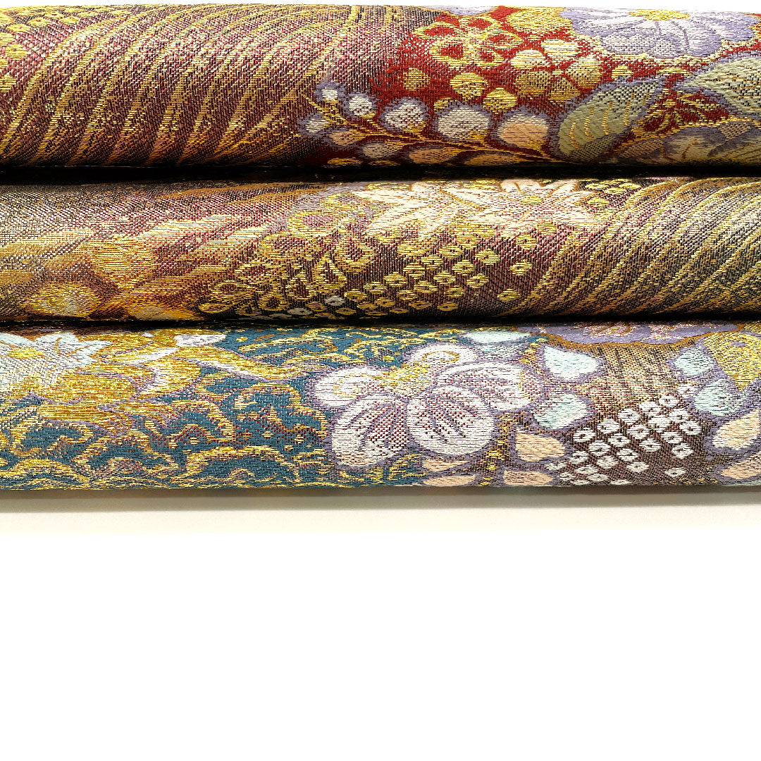 Fukuro Obi Tsujigahana Obi Length 433cm Pure Silk S Rank Six-way Formal Gold 1123001922321