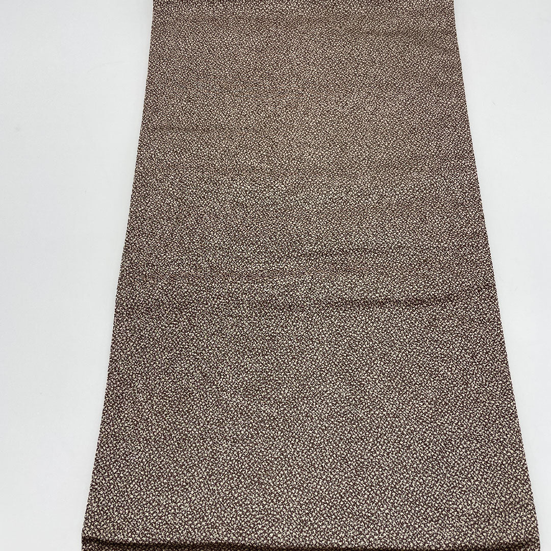 Fukuro Obi, Auspicious Pattern, Length 424cm, Pure Silk, S Rank, Six-way, Formal, Brown, 1123001002314