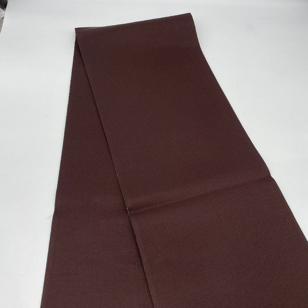 袋帯 幾何学模様 帯丈442cm 正絹 Sランク 六通 カジュアル 茶系 1123000772314
