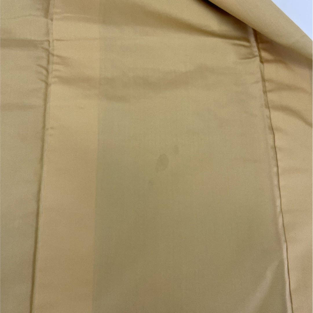 紬 正絹 身丈162cm 裄丈65cm 縞 Bランク 袷 茶系 1116000264414
