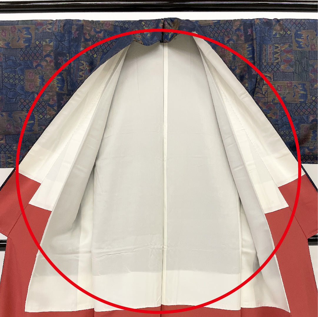 Oshima Tsumugi, Length 158cm, Sleeve length 64.5cm, Original layout, Pure silk, Excellent condition, Awase, Navy blue, 1116000183318