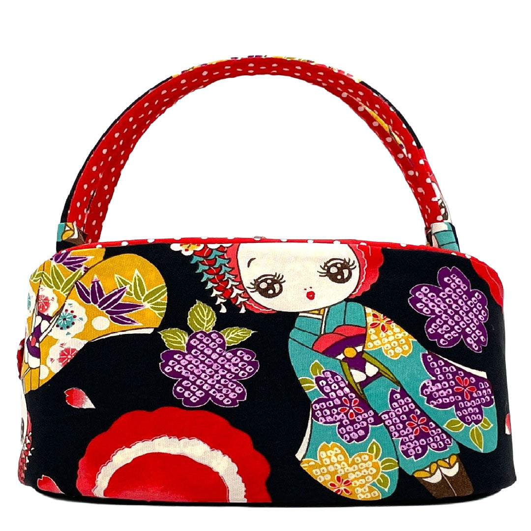 Japanese-style Bag Casual NEW Black Girl Handmade Artist Black 113900141110