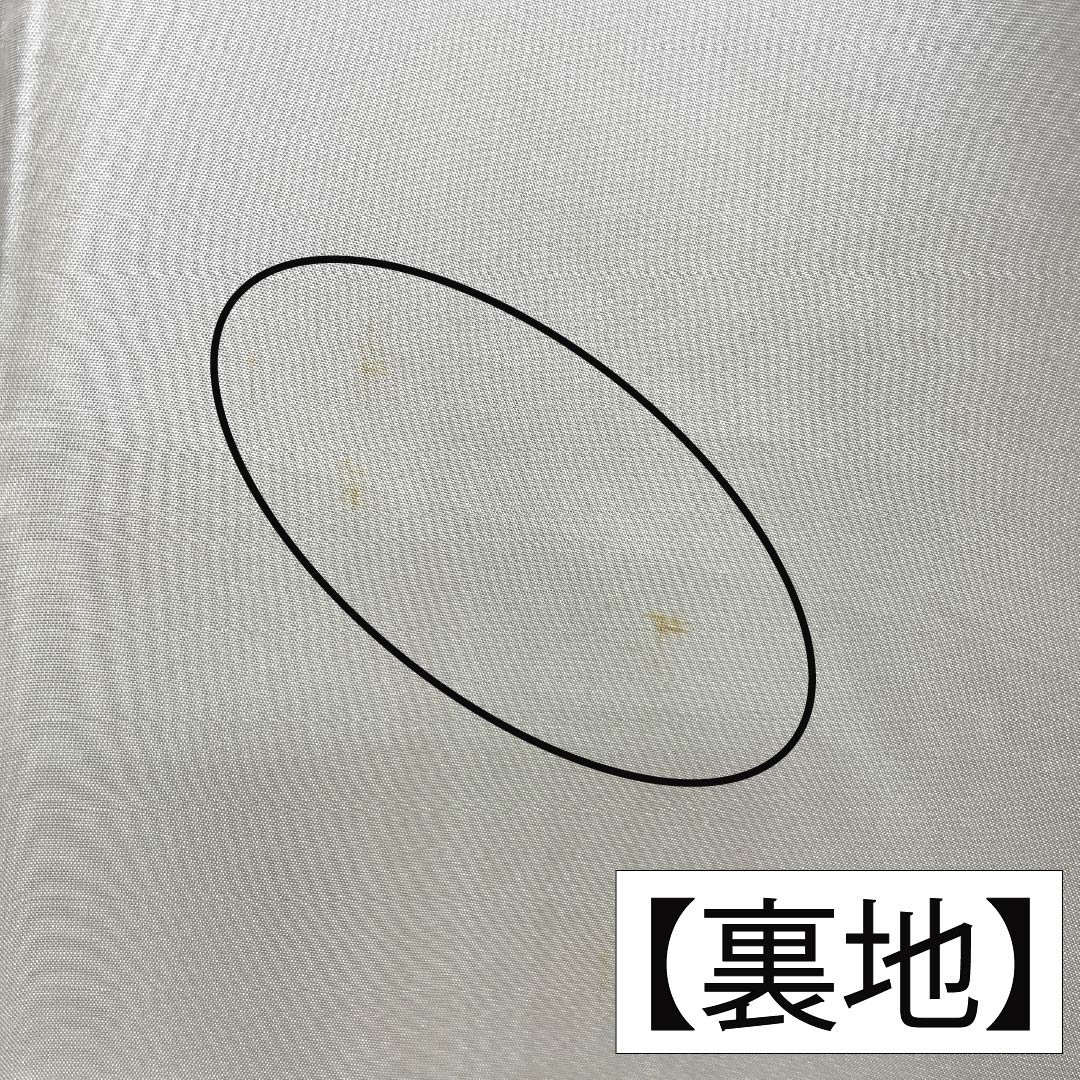 訪問着 正絹 Bランク 袷 身丈160cm 裄丈68cm 亜麻色（あまいろ） 生紬 桶絞り 乾山絞り 伝統工芸作家 吉澤与市 ベージュ系 1112007414425