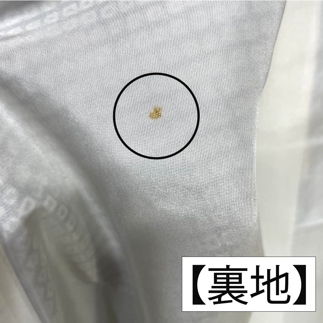 訪問着 正絹 Bランク 袷 身丈161cm 裄丈64.5cm 絞り 銀駒刺繍 重ね衿付き 紗綾形 笹 草花 モノトーン 1112007344427