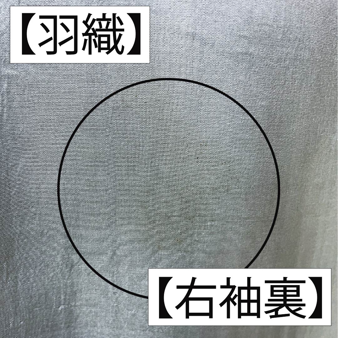 男物 正絹 Bランク 身丈140cm 裄丈65cm 青褐色（あおかちいろ） 横双絣 大島紬 アンサンブル 袷 紺系 1119001364418