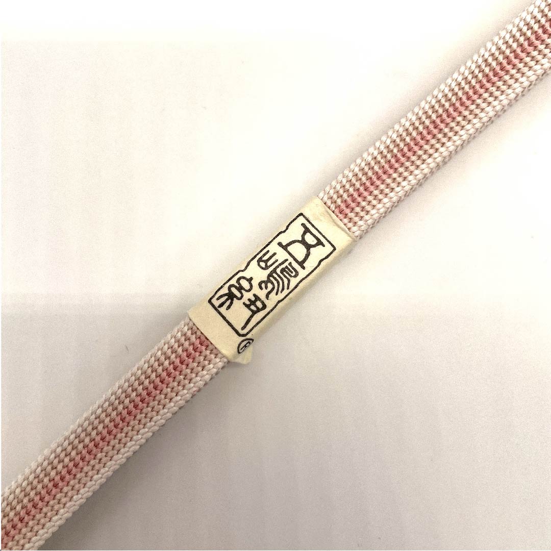（新古品） 帯締め 正絹 三分紐 桜色（さくらいろ） 五嶋紐 新古品 長さ約130cm 幅約0.9cm カジュアル Sランク ピンク系 1135000782313