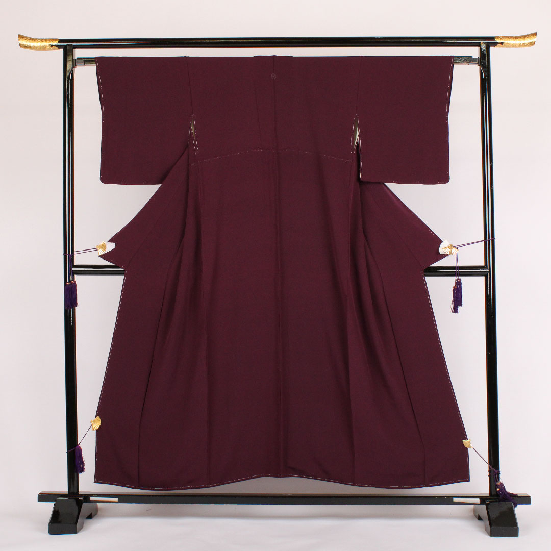 Plain color, Length 153.5cm, Sleeve length 63cm, Lined, Pure silk, A rank, Purple, 1114000033120