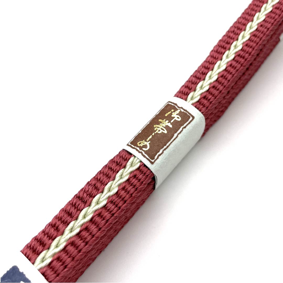 （新古品） 帯締め 正絹 四分紐 長春色（ちょうしゅんいろ） 手組紐 新古品 長さ約159cm 幅約1.5cm カジュアル Sランク ピンク系 1135001472913