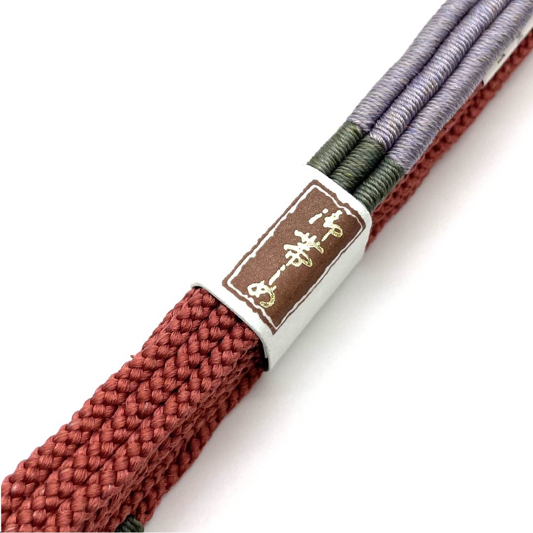 （新古品） 帯締め 正絹 四分紐 長春色（ちょうしゅんいろ） 手組紐 新古品 長さ約168cm 幅約1cm カジュアル Sランク ピンク系 1135001662913