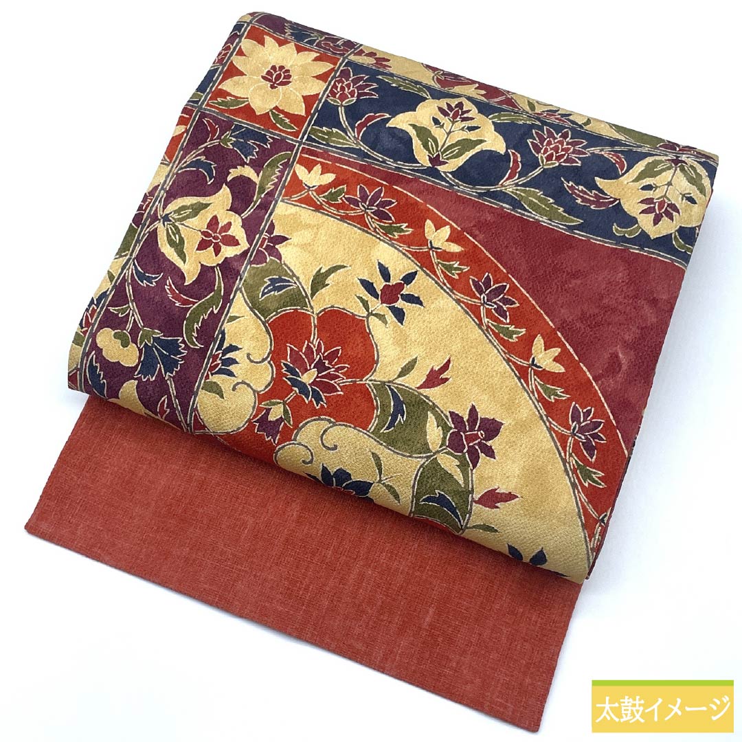 Nagoya Obi, Pure Silk, Grade A, Chirimen Fabric, Stencil Dyed, Length 364cm, Casual, Gradient, 1124009253399, Nagoya Style