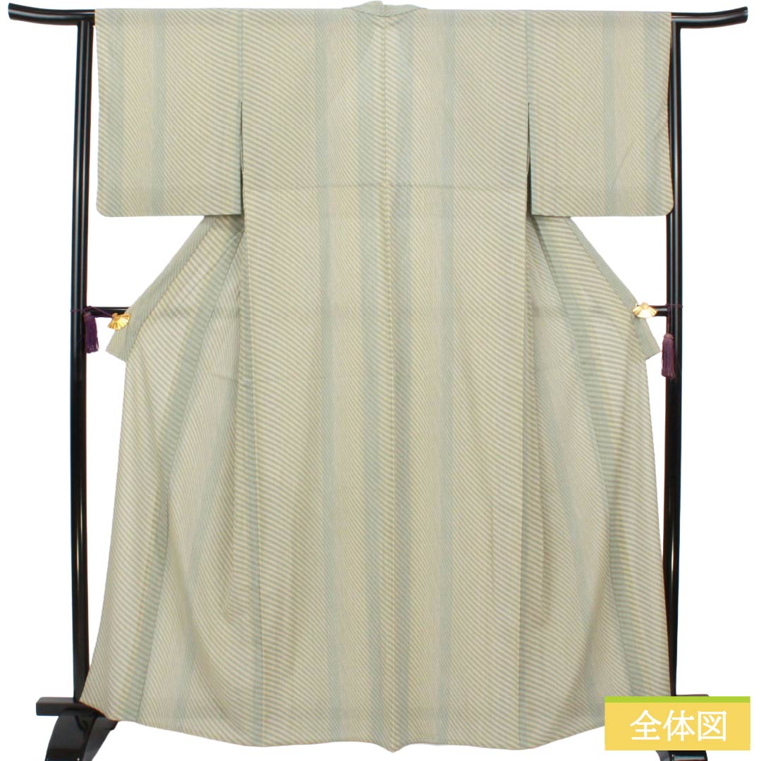 Summer Polyester Komon, S-rank, Length 163cm, Sleeve-to-shoulder 64.5cm, Abstract Pattern, Washable Kimono, Ro (Gauze Weave), Multicolor, 1132003262428