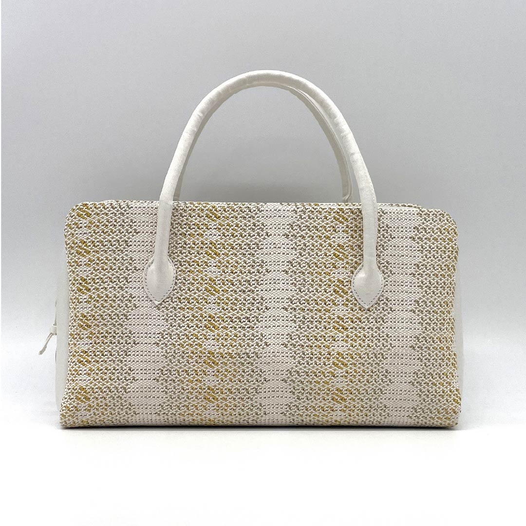 (Like New) Semi-Formal Japanese Bag, New Rank, Triaxial Weave Nishijin-ori Rikyu Bag, Gradient Pattern, 113900094199
