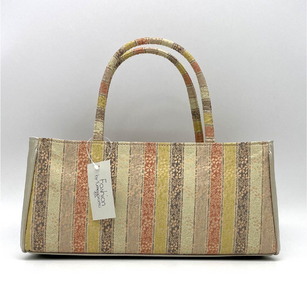 (Like New) Semi-Formal Japanese Style Bag, New Rank, Shosoin Design Rikyu Bag, Beige, 113900119125