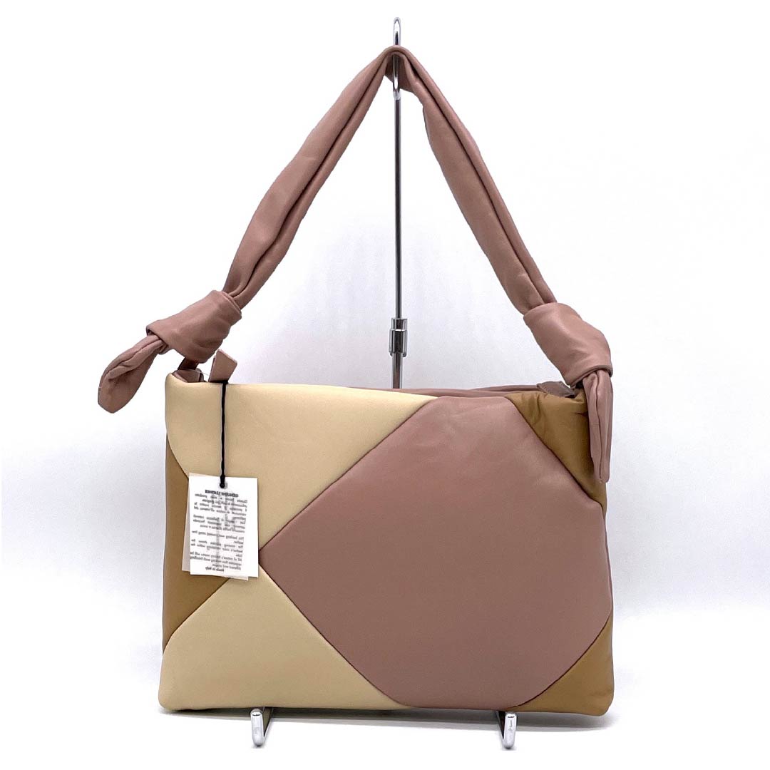 （新古品） 洋装バッグ 牛革 Aランク 新古品 牛革 ワンショルダー ピンク系 119700032313