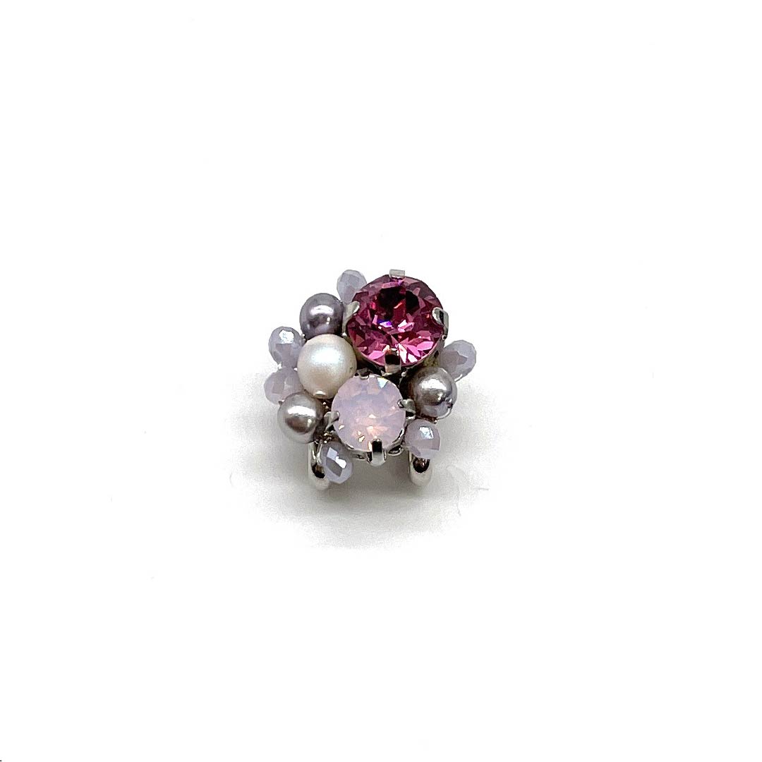 (New old stock) Obidome Other Casual Rhinestone Pearl Length approx. 2cm Width approx. 2cm S rank Pink 1137000872913