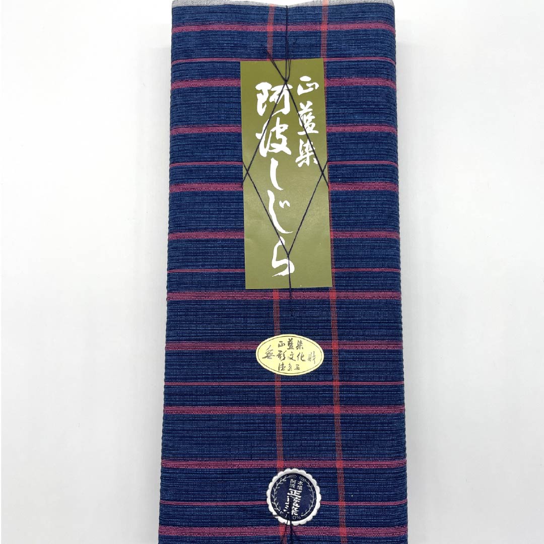 反物 浴衣 木綿 阿波しじら 重要無形文化財 正藍染 韓藍色（からあいいろ） Sランク 青系 1130000822917