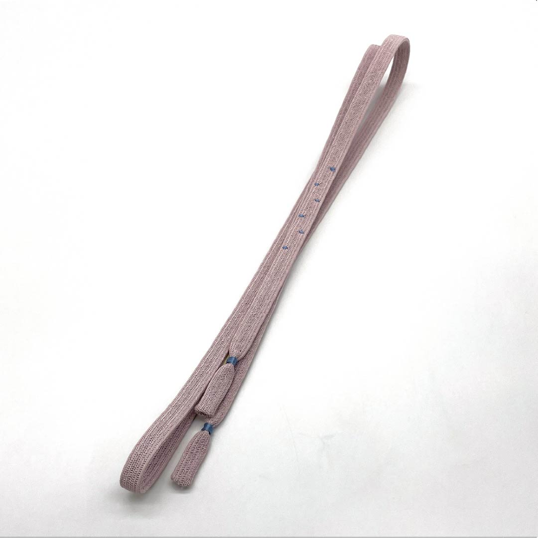 (新品)帯締め 正絹 NEWランク  梅鼠色（うめねずいろ） 翠嵐工房 単衣用 夏用 長さ約161cm 幅約1.2cm カジュアル ピンク系 1135005421313