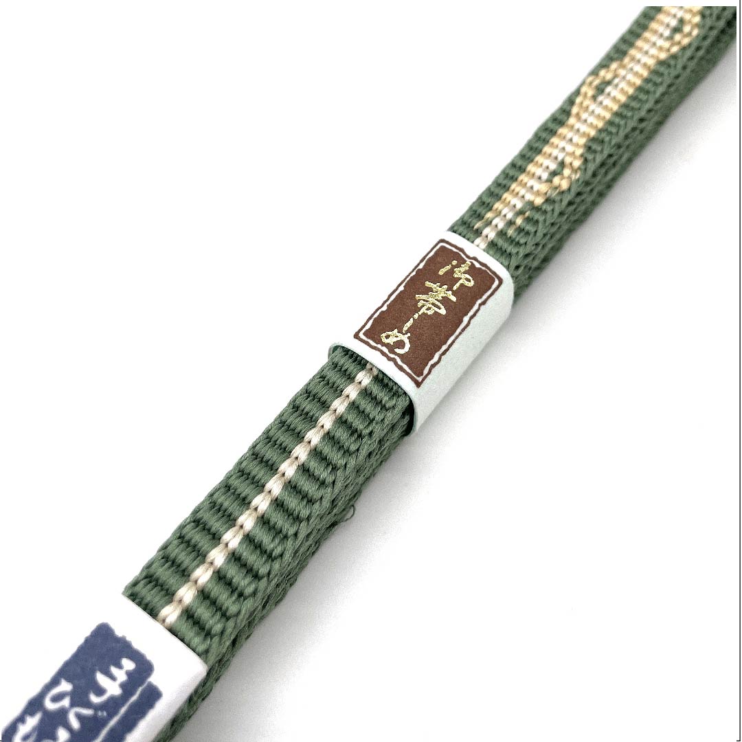 (New old stock) Silk obi-jime (sash fastener) - Shimamatsunezuiro (Shimamatsu gray) - Hand-woven cord - New old stock - Length approx. 165cm - Width approx. 1.2cm - Casual - A rank - Green 1135002643319