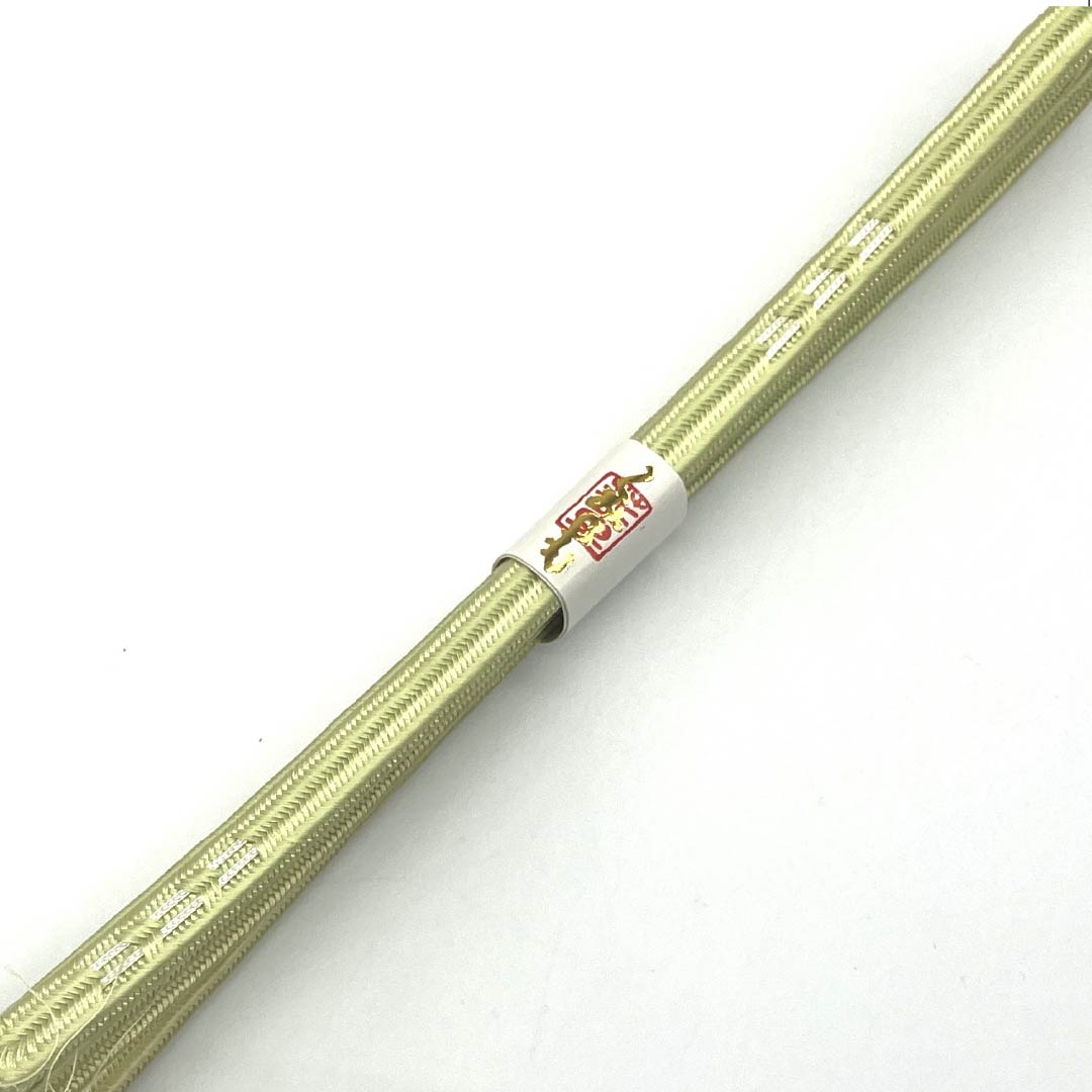 帯締め 正絹 Sランク 嫩黄色（どんこうしょく） キュプラ シンプル 長さ約153cm 幅約1cm カジュアル 緑系 1135003942319