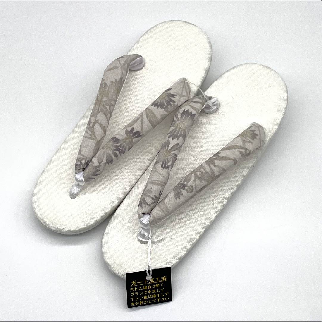 (New) Zori Sandals, Linen, NEW Rank, Summer Zori, Linen Zori, Made in Japan, For Summer, Length 24cm, L size, White color, 1122001551411