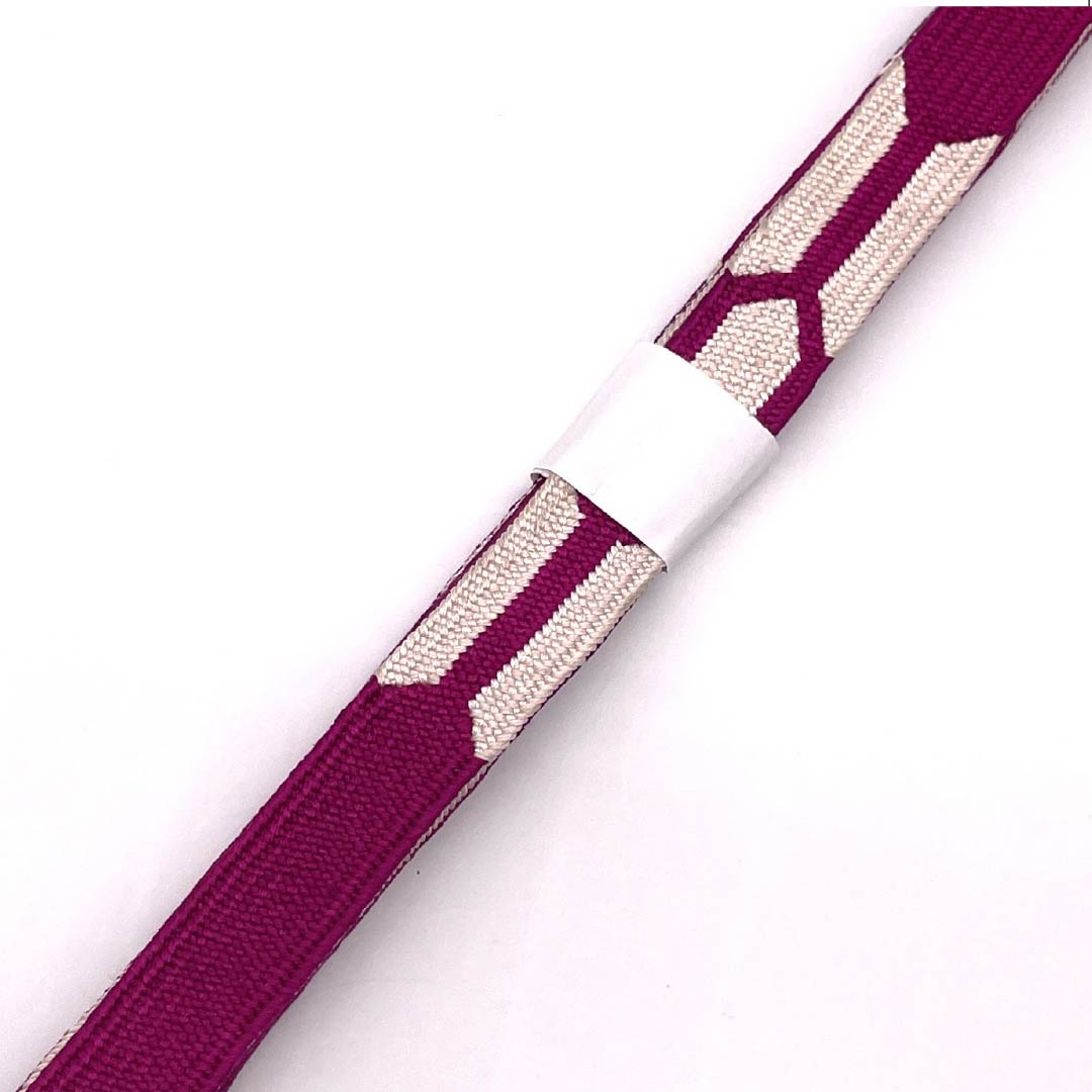 Pure silk obijime (sash band) with a tortoiseshell pattern, grade A, approximately 147cm long and 2.1cm wide, suitable for semi-formal wear, pink, product number 1135003843313