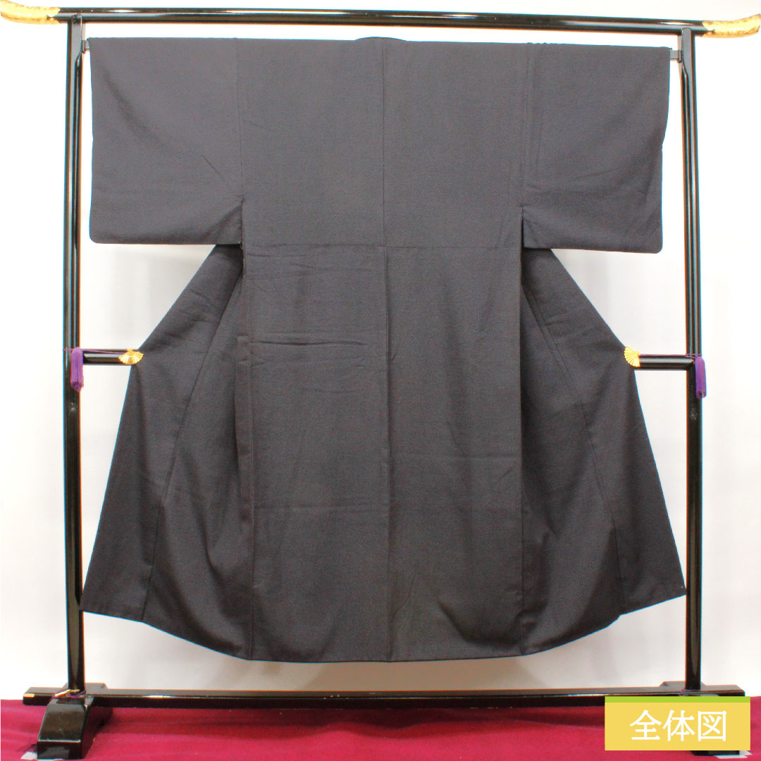 Men's pure silk, length 145.5cm, sleeve length 69cm, S rank, lined, black, 1119000682410