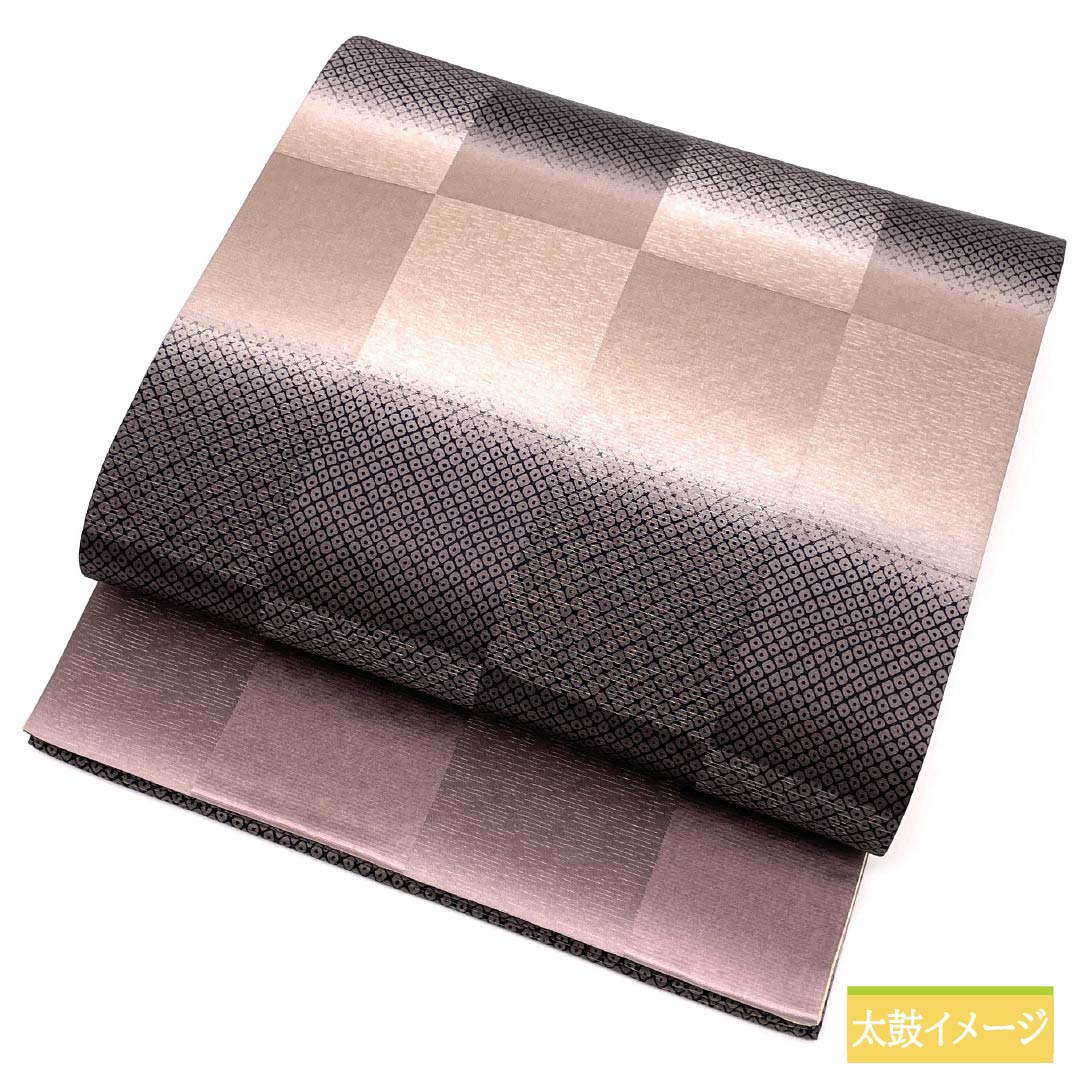Fukuro Obi, Pure Silk, Dyed, Kanoko Pattern, Length: 454cm, A-Rank, Full Length, Semi-Formal, Gradient Pattern, Product Number: 1123014933499