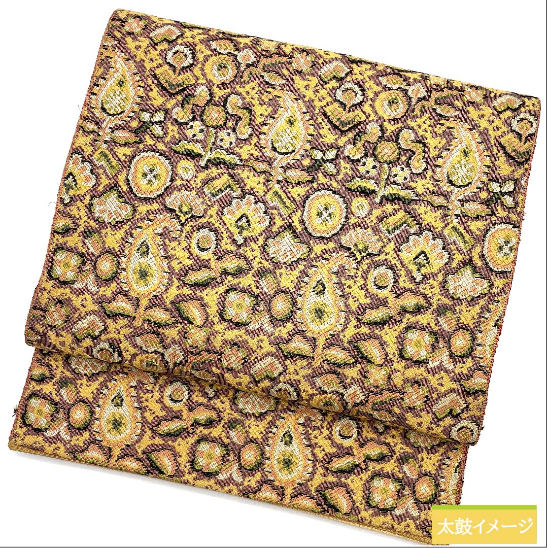 Nagoya obi, red obi, abstract pattern, obi length 336cm, pure silk, S rank, full length, casual, purple, 1124005572320, open style