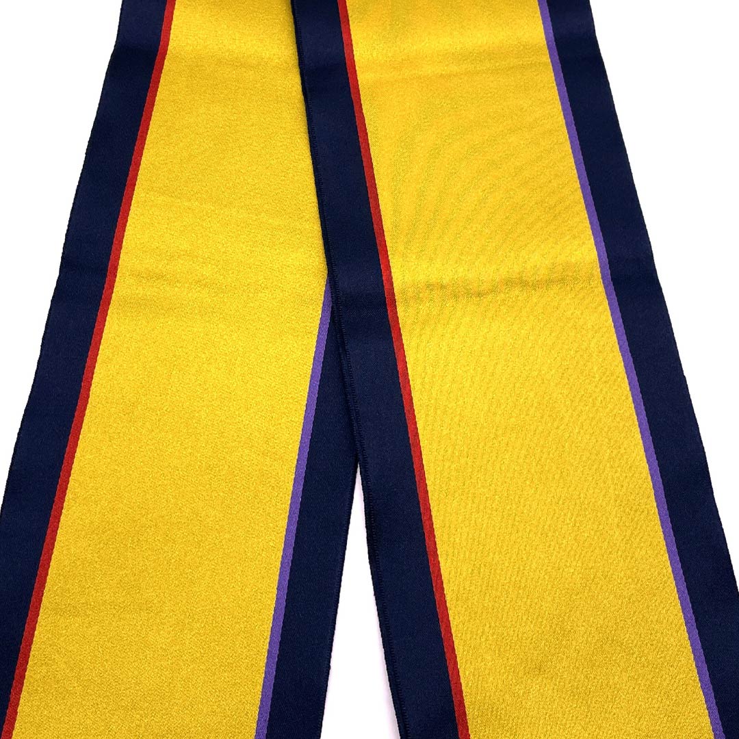 Half-width obi, polyester, gold (kanairo), for yukata, length 340cm, yellow, S rank, 1125002102323