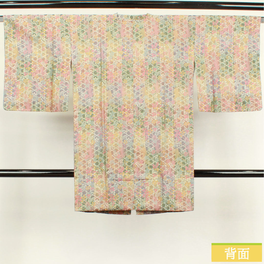 Travel wear, pure silk, length 94cm, sleeve length 64.5cm, floral pattern, A rank, lined, gradation style, 1117000633999