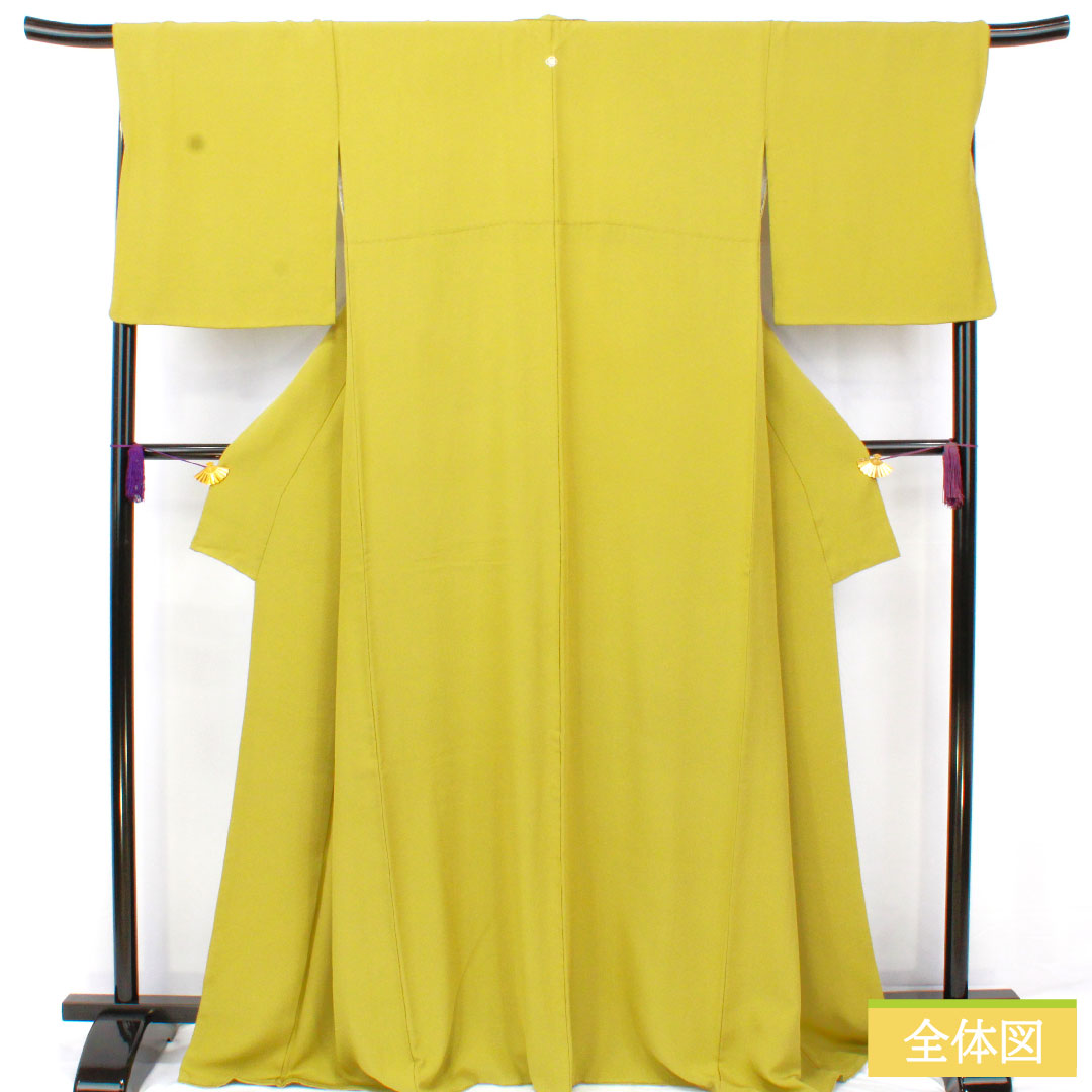 Plain color, pure silk, length 167.5cm, sleeve length 70cm, plain blue leaf color, one crest, ringed quince and flower horn, lined, A rank, green, 1114001973519