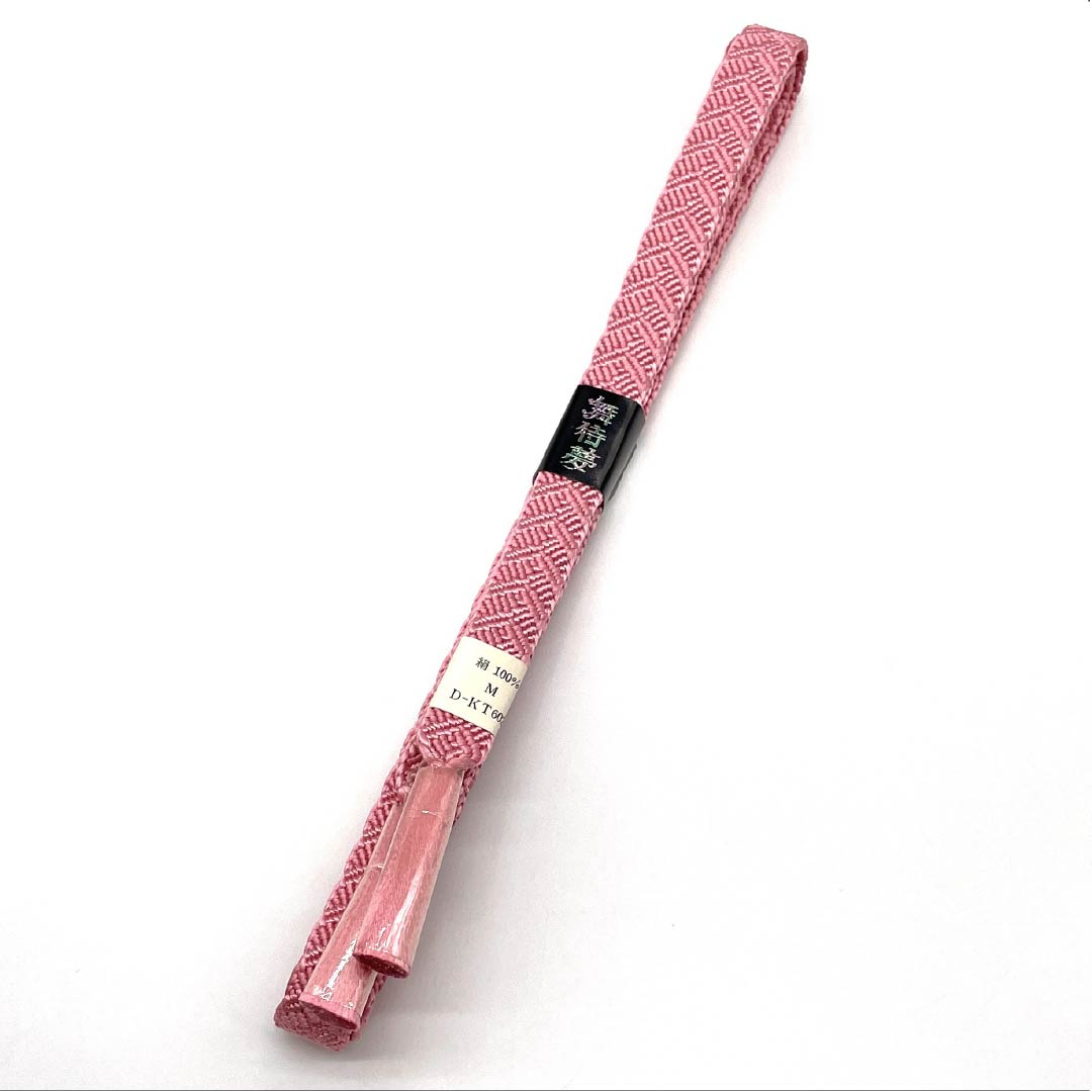 (Like New) Silk Obi-jime (Sleeve Band) - S-Rank, Medium Crimson (Nakano Kurenai Iro) - Length: Approx. 164cm, Width: Approx. 1.5cm, Casual, Pink, Item Number: 1135005302313