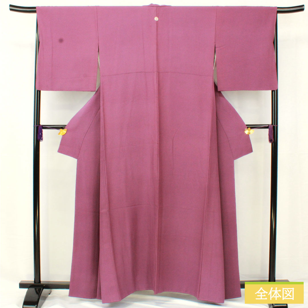 Plain color, pure silk, length 158.5cm, sleeve length 66cm, ancient purple, plain color, one crest, two-ply pattern with a circle around it, lined, A rank, purple, 1114001723320